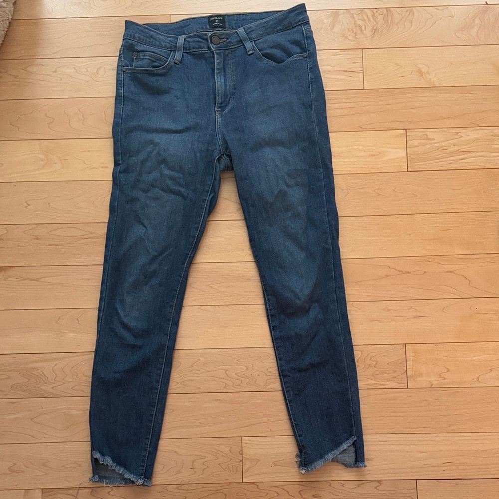 Just Black Dark Blue Ankle Jeans